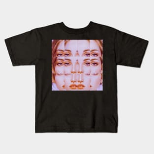 BELONGING Glitch Art Trippy Portrait Kids T-Shirt